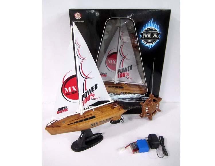 仿木四通遥控帆船包电 MX-0005-1